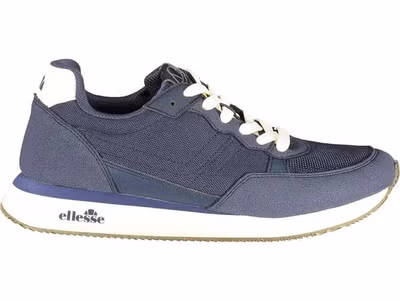 Blue Polyester Men Sneaker