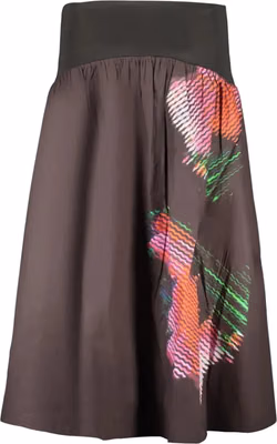 Black Cotton Women Skirt