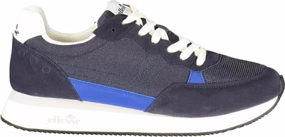 Blue Polyurethane Men Sneaker