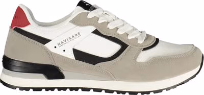 White Polyester Men Sneaker