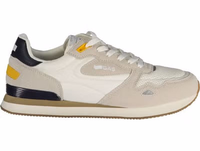 White Polyester Men Sneaker