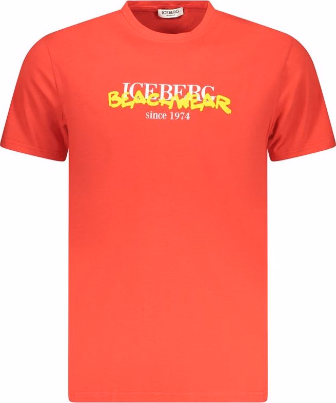 Iceberg Red Cotton Men's T-Shirt