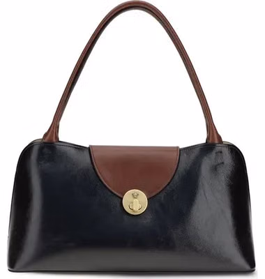 Black Calf Leather Bos Taurus Shoulder Bag