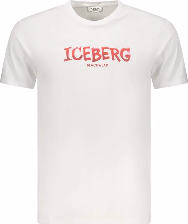 Iceberg Bianco Cotton Men T-Shirt
