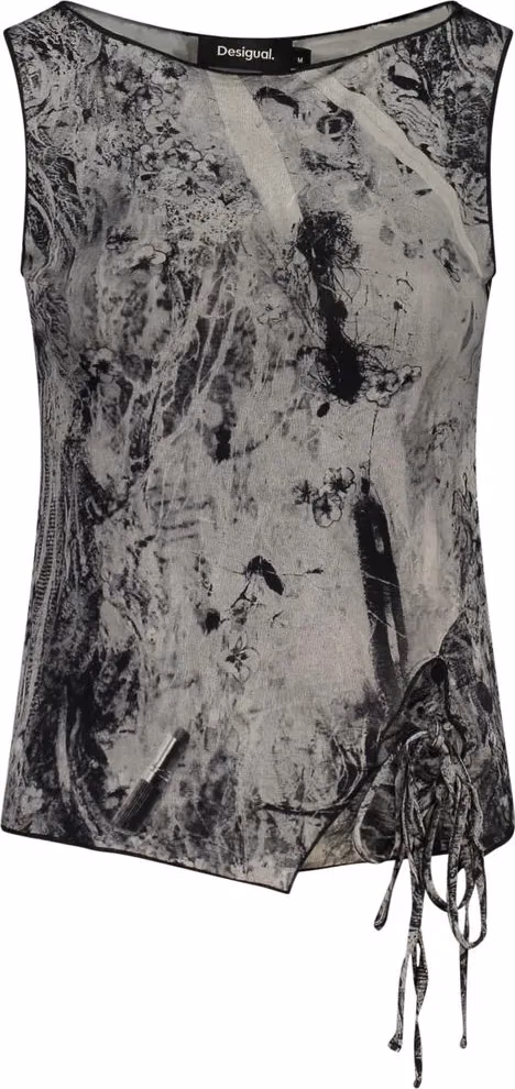 Desigual Black Viscosa Women Tank Top