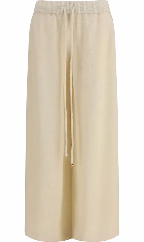 Gabriela Hearst Beige Alpaca Vicugna Pacos Casual Pants