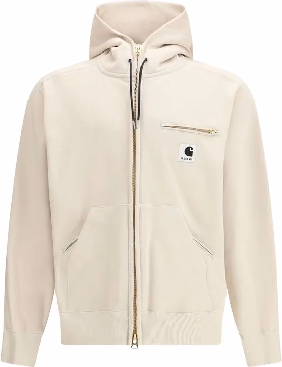 Sacai Beige Cotton Sweatshirt