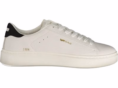 White Polyurethane Men Sneaker
