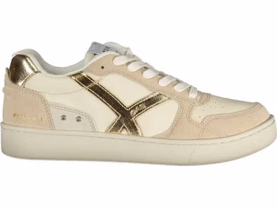 Beige Polyester Women Sneaker