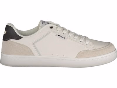 White Polyurethane Men Sneaker