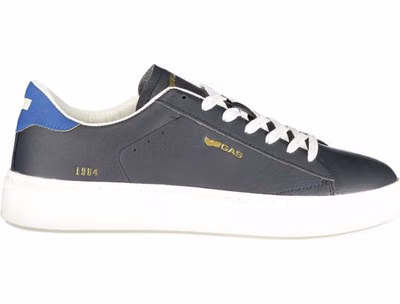 Blue Polyurethane Men Sneaker