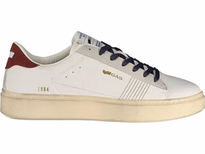 White Polyurethane Men Sneaker