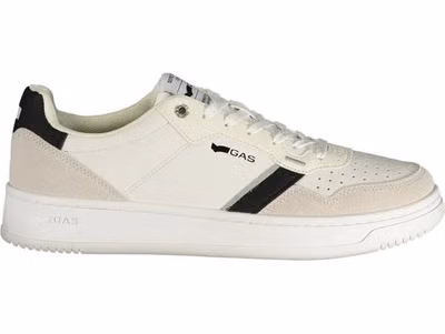 White Polyurethane Men Sneaker
