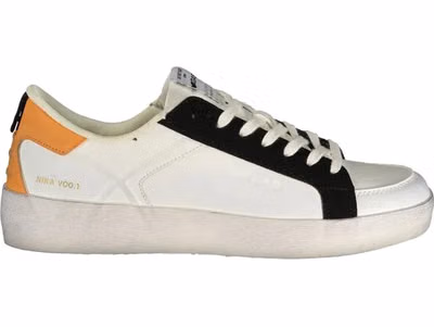 White Polyurethane Men's Sneaker