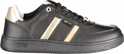 Black Polyurethane Women Sneaker