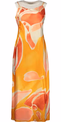 Arancione Polyester Woman Dress