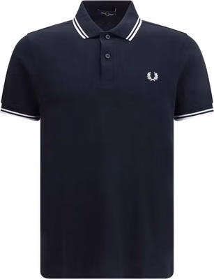 Blue Cotton Polo Shirt