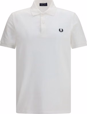 White Cotton Polo Shirt