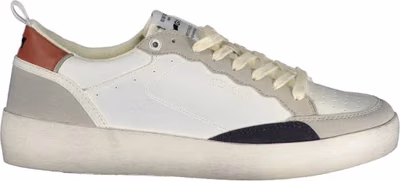 White Polyurethane Men's Sneaker