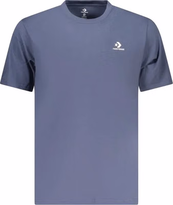 Blue Cotton Men T-Shirt