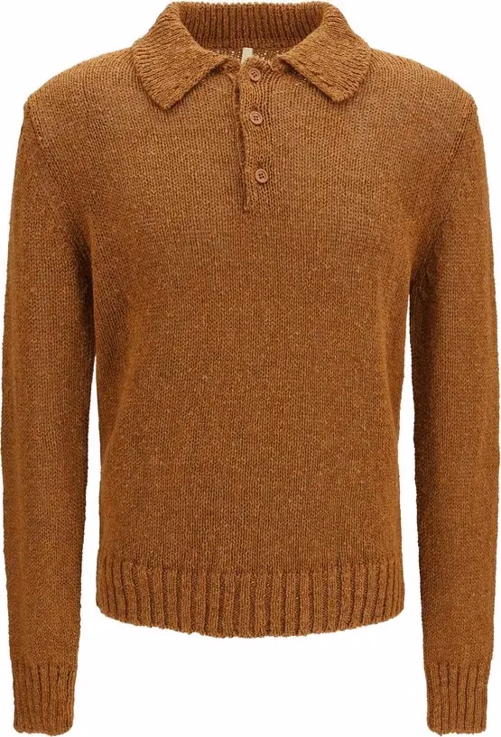 Sunflower Brown Cotton Polo Shirt