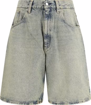 Blue Cotton Bermuda Shorts
