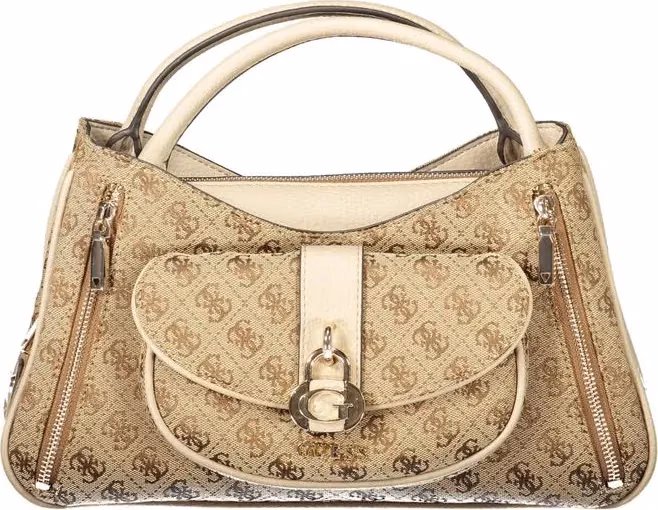 Guess Jeans Beige Poliuretano Women Handbag