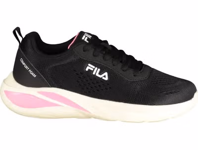 Black Polyester Women Sneaker