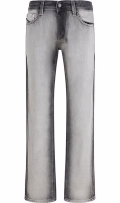 Gray Cotton Bootcut Jeans