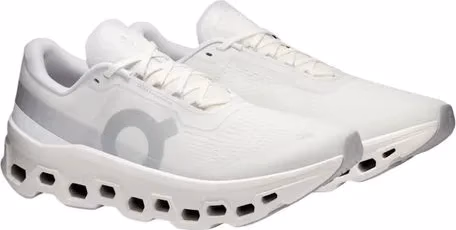 On Running White Recycled Polyester Athletic Sneakers