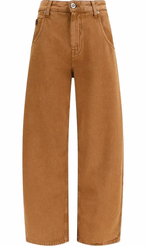 Jacob Cohen Brown Cotton Relaxed Fit Jeans