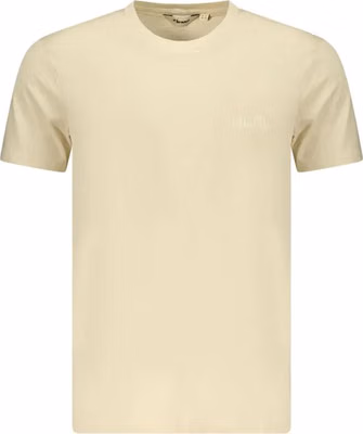 Beige Cotton Men T-Shirt