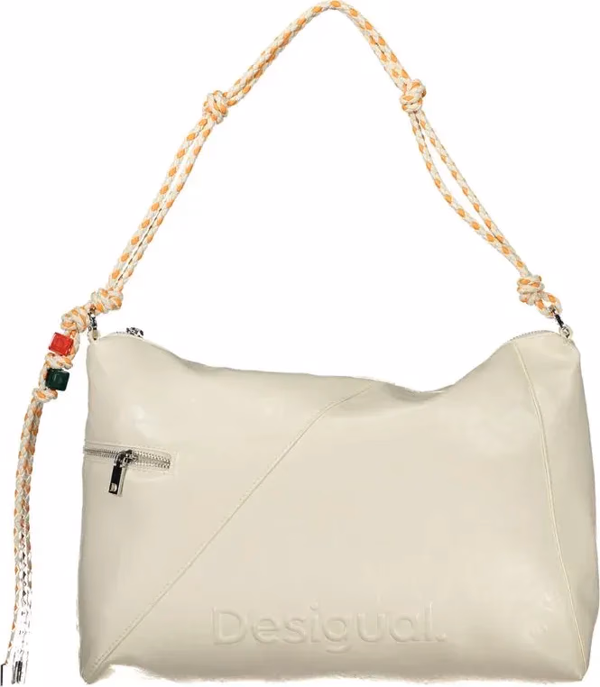 Desigual Ecru Polyurethane Women Handbag