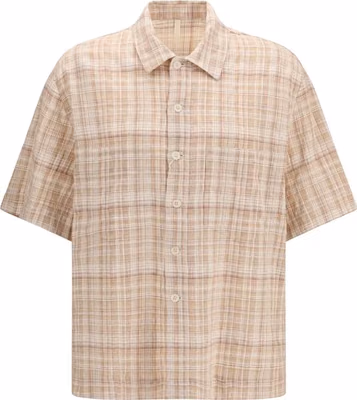 Orange Cotton Pattern Shirt