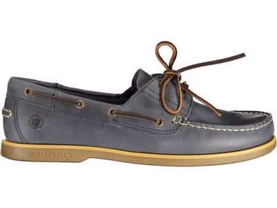 Blue Leather Men Classic Shoe