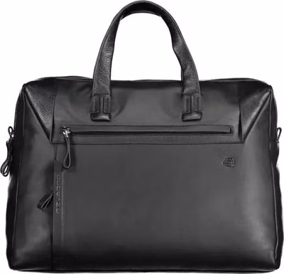 Black Leather Men's Briefcase
