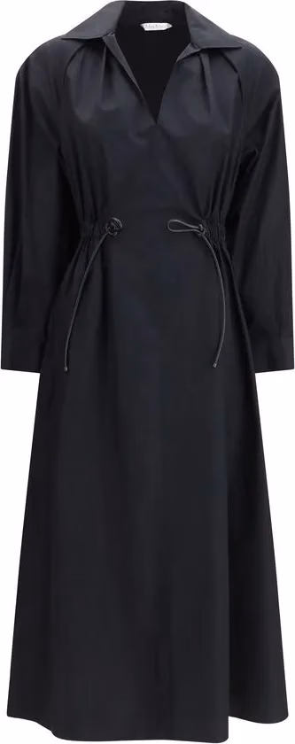 Max Mara Black Cotton Casual Dress