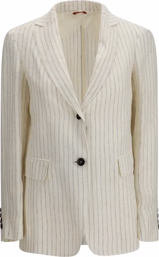 Max Mara Beige Linen Blazer