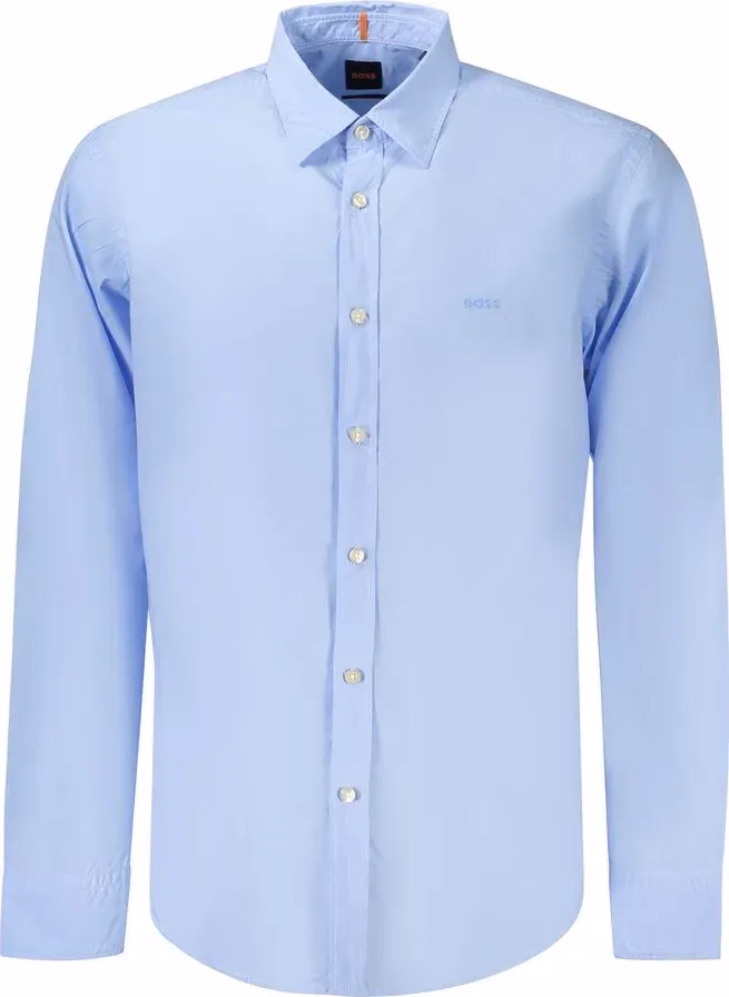 Hugo Boss Azzurro Cotton Men Shirt