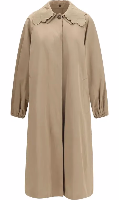 Fabiana Filippi Beige Polyester Trench Coat