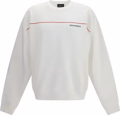 White Cotton Sweatshirt