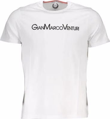 White Cotton Men T-Shirt