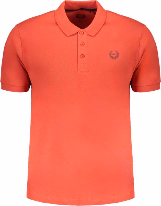 Gianmarco Venturi Red Cotton Men Polo Shirt