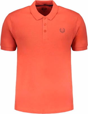 Red Cotton Men Polo Shirt