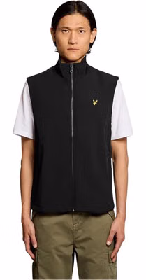 Black Polyester Sleeveless Jacket