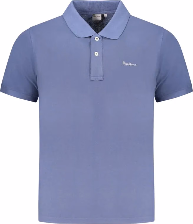 Pepe Jeans Blue Organic Cotton Men Polo