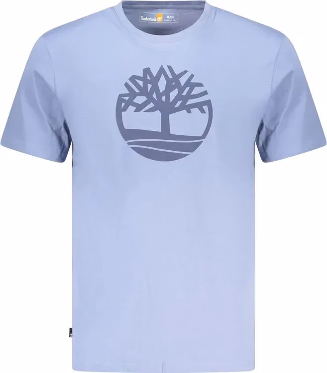 Timberland Blue Cotton Men's T-Shirt