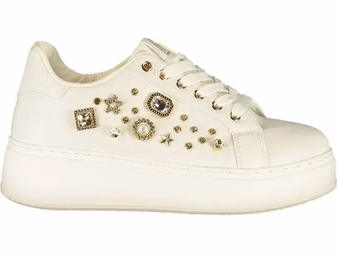 Laura Biagiotti Bianco Polyurethane Women Sneaker