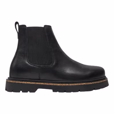 Black Leather Ankle Boots