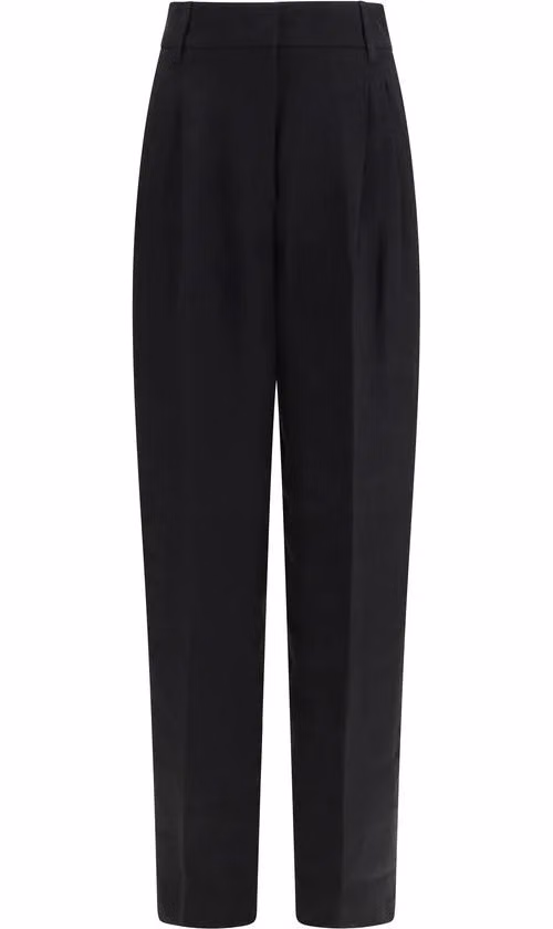 Max Mara Black Linen Pants